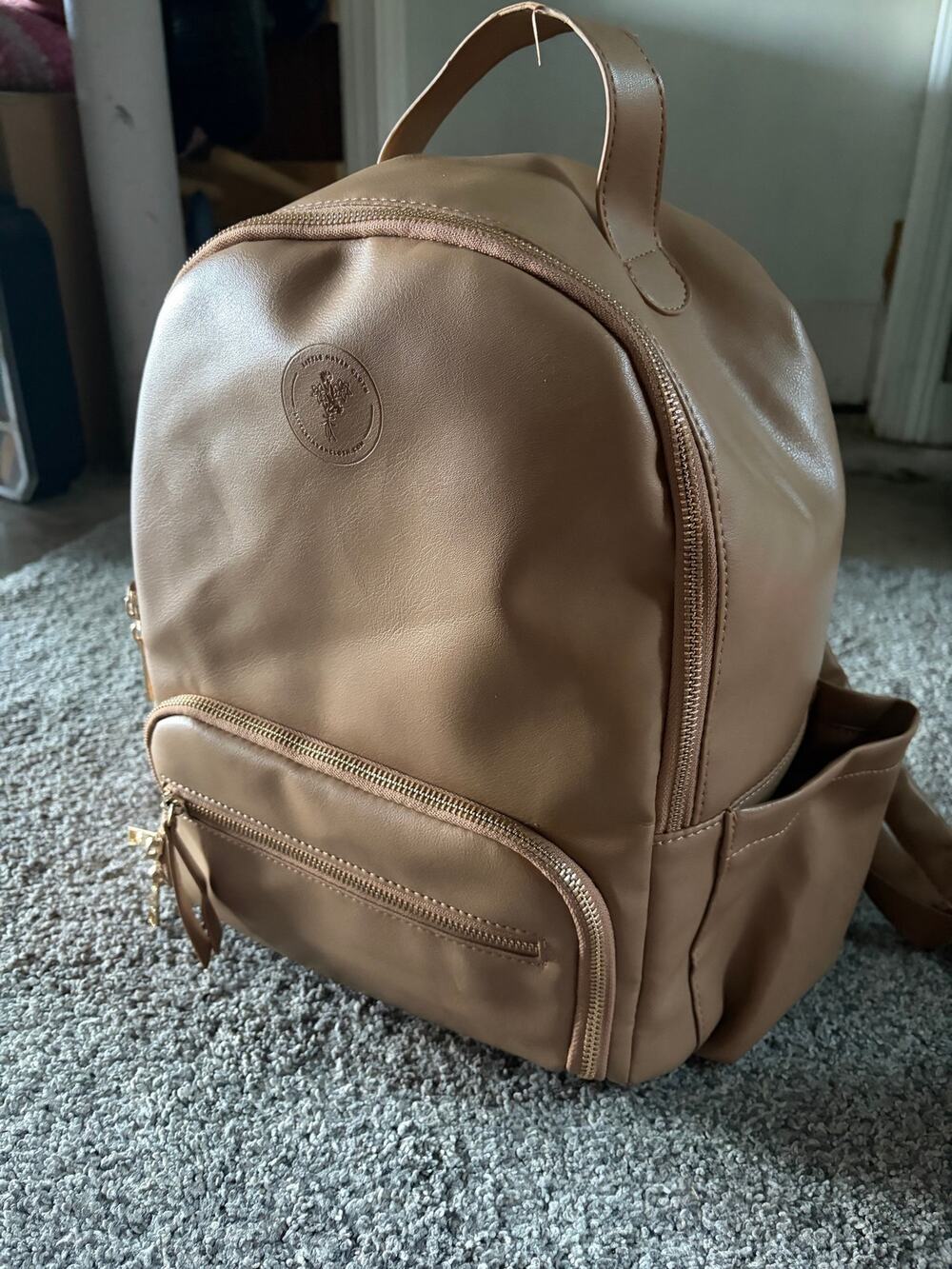 Little Haven Cloth vegan leather backpack diaper bag